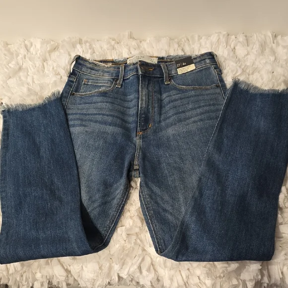Abercrombie & Fitch Women's Size 27 Ankle-length High-rise Denim Jeans - Picture 4 of 10